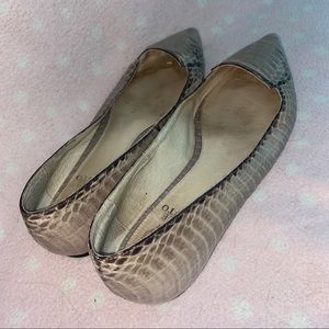 Vince Camuto Snakeskin Flats